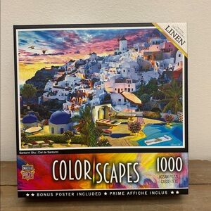 Colorscapes 1000 Piece Puzzle “Santorini Sky”